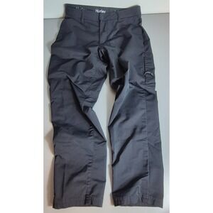Hurley Mens Jet Set Tech Pant 30x28 Black Straight Leg